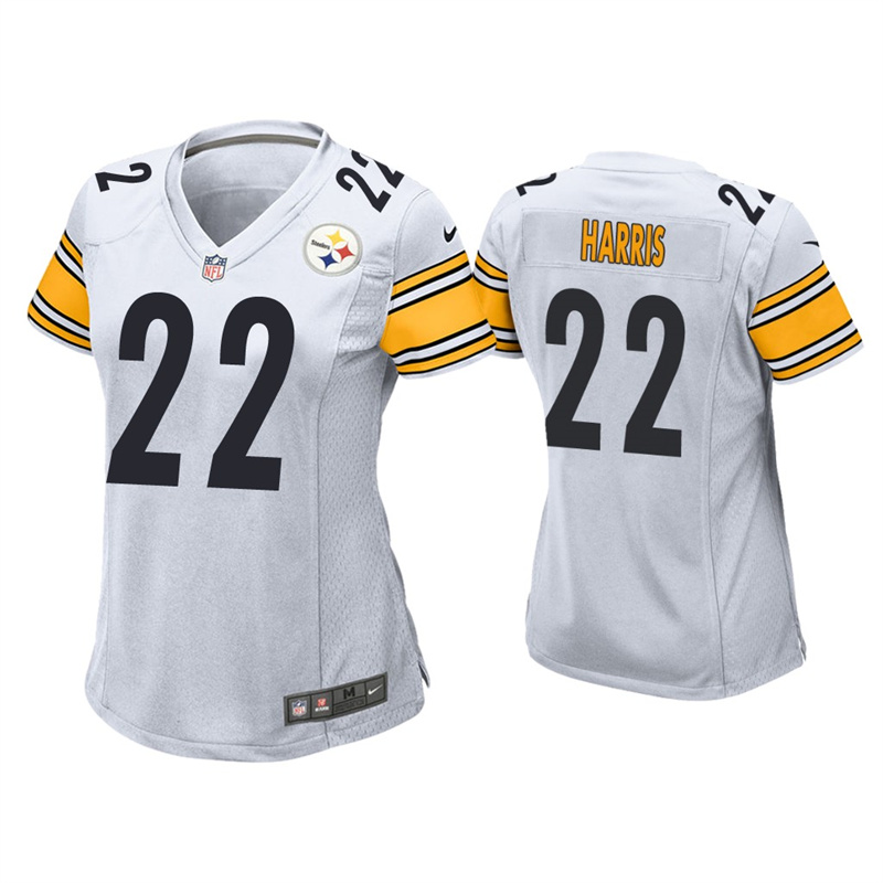 Women's Pittsburgh Steelers #22 Najee Harris White Vapor Untouchable Limited Stitched NFL Jersey(Run Small)